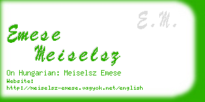 emese meiselsz business card